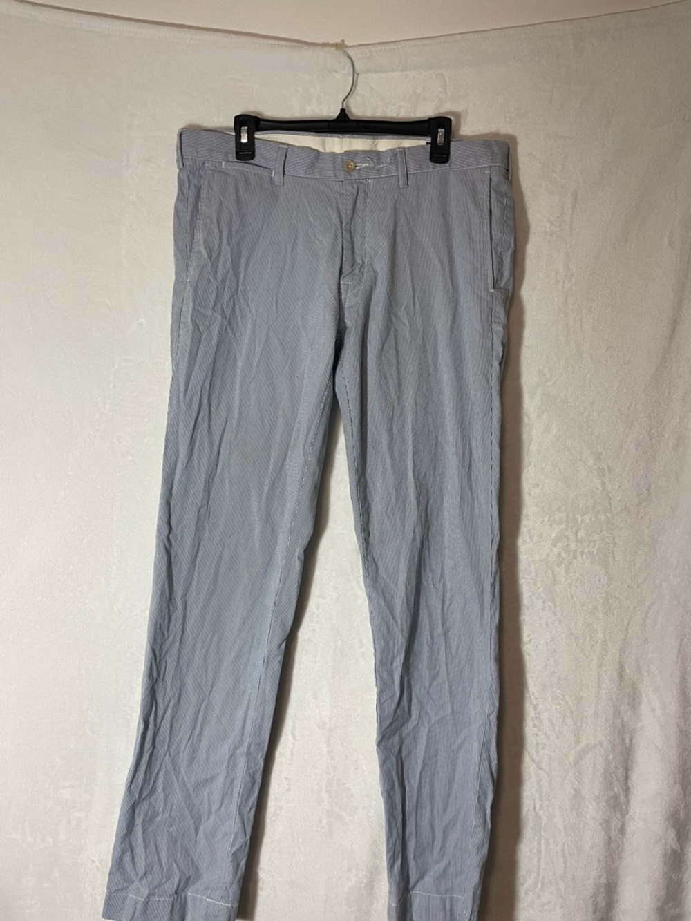 Polo by Ralph Lauren Light Blue and White Pinstripe Men's Chinos 36/34